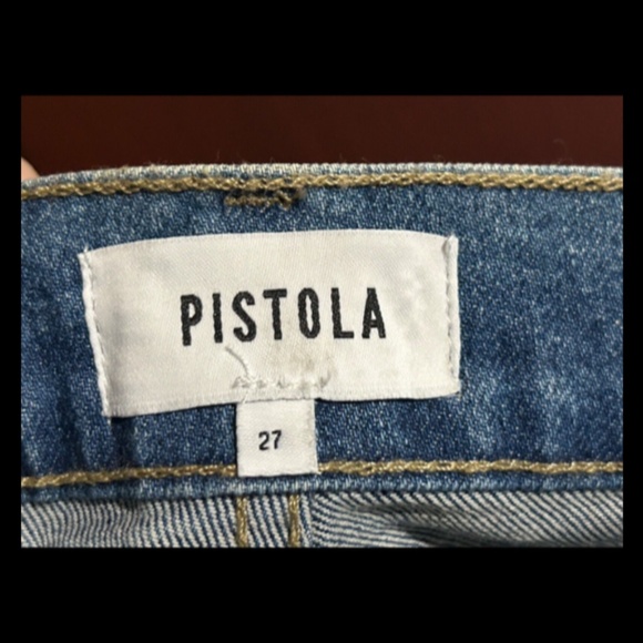 Pistola Distressed Frayed Hem Button Fly Cut Off Denim Shorts Size 27 - NWT - Picture 10 of 13